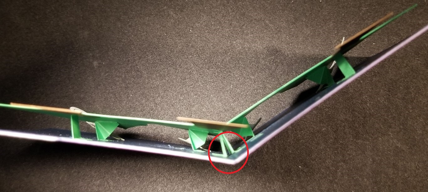 Center tabs closer to main fold